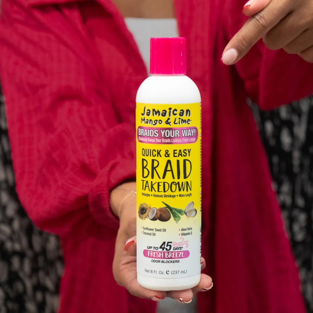 Jamaican Mango & Lime Braids Your Way Quick & Easy Braid Takedown Lotion - Detangling & Braid Removal Softens Knots, Reduces Breakage, Moisturizes Beauty & Personal Care Jamaican Mango & Lime