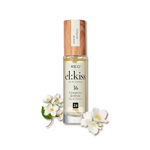 EL:KISS Hair Perfume & Body Mist, Gorgeous Jasmine Inspired by Guc. Flora Eau de Toilette 30mL (1.01 Fl Oz), Hydrating & Long-Lasting, Alcohol Beauty & Personal Care EL:KISS