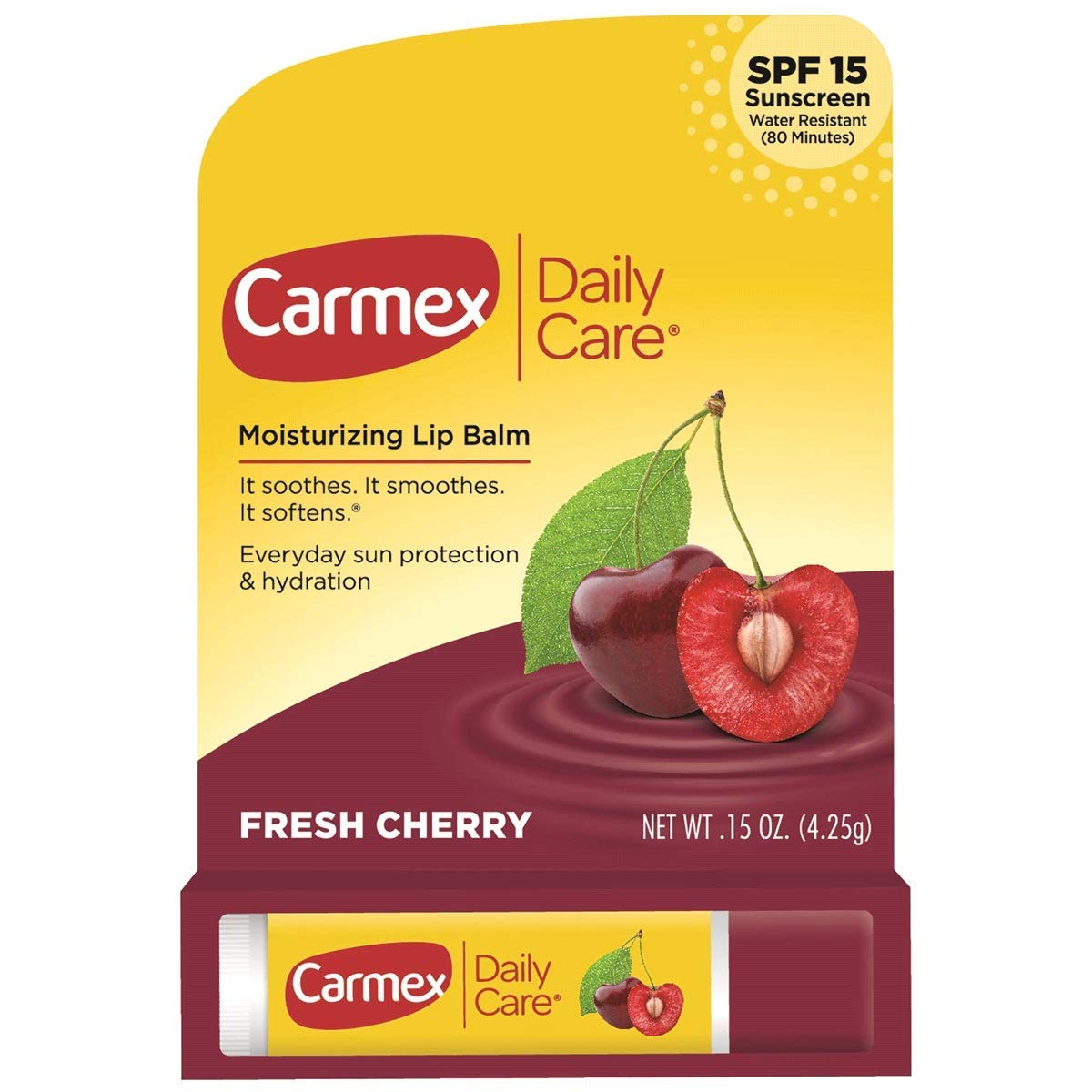 Carmex Click-Stick Moisturizing Lip Balm SPF 15 Cherry 0.15 oz (Pack of 9) Beauty and Personal Care Carmex