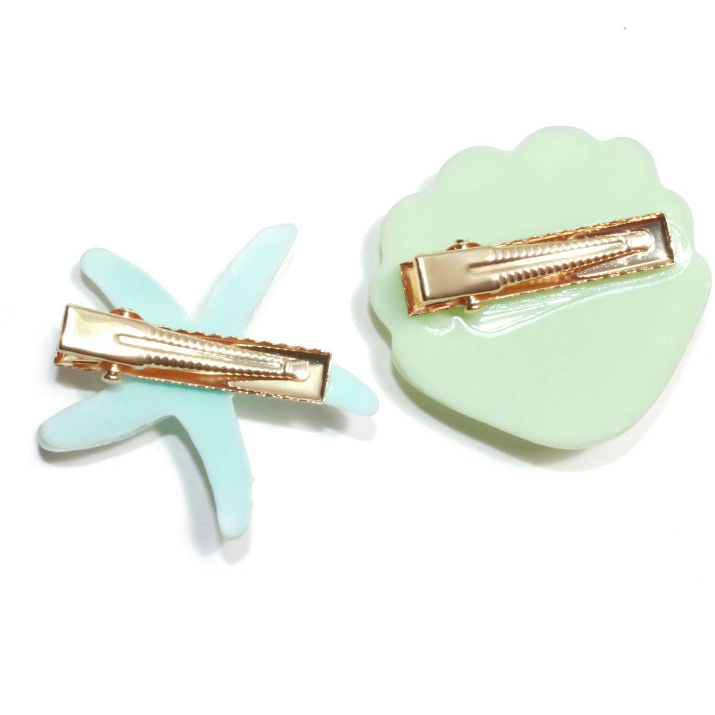 Shell Pearl Starfish Hair Clip Set for Women Girls, Acrylic Resin Alligator Hair Clips, Ladies and Girls Headwear Styling Tools Hair Accessories Beauty & Personal Care Diougens Lee