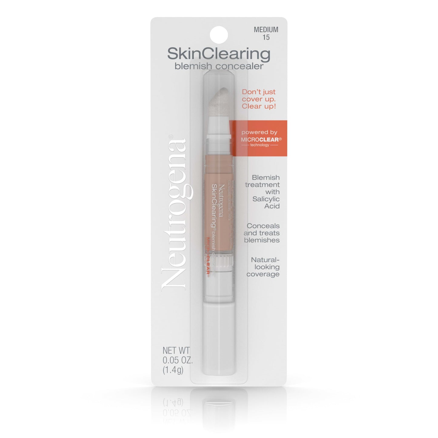 Neutrogena SkinClearing Blemish Concealer Face Makeup with Salicylic Acid Acne Medicine, Non-Comedogenic and Oil-Free Concealer Helps Cover, Treat Beauty & Personal Care Neutrogena