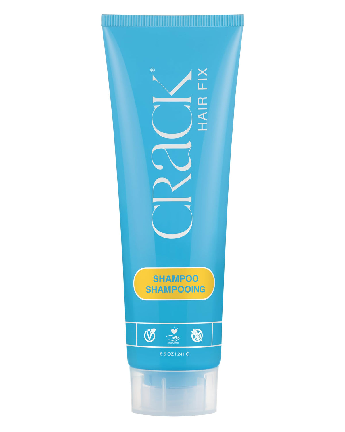 Crack HAIR FIX Shampoo with Twist Bottle | Moisturizing & Strengthening Sulfate-Free Formula | Protects Against Dryness, Reduces Breakage & Restores