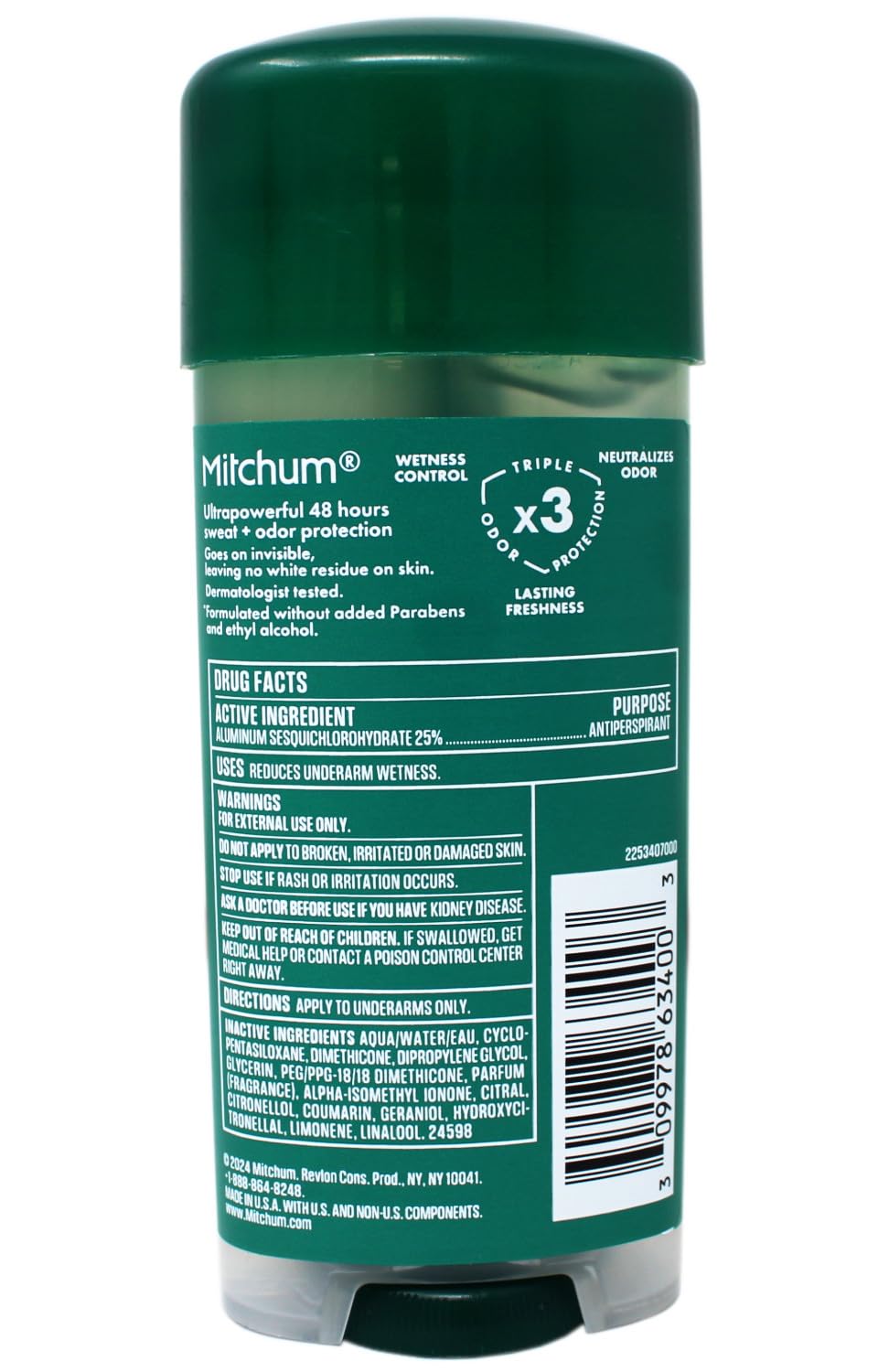 Mitchum Advanced Gel Anti-Perspirant & Deodorant, Mountain Air 3.4 oz (Pack of 12) Beauty and Personal Care Mitchum