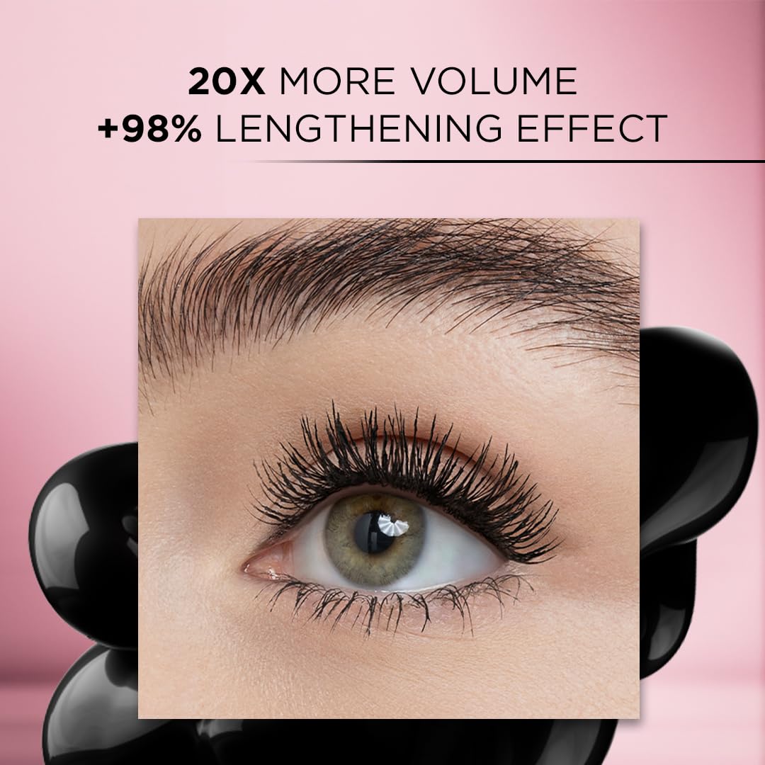 L'Oréal Paris Voluminous Mascara, Voluptuous Volume, Intense Length, Feathery Soft Lashes, No Flaking - Pack of 2 Beauty & Personal Care L'Oreal Paris