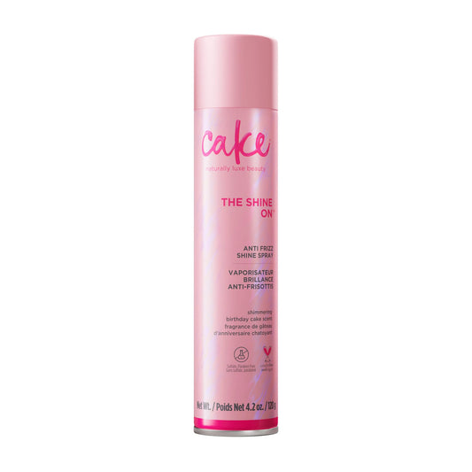 Cake Beauty Anti Frizz Shine Spray, The Shine On - Blocks Humidity for Smooth, Frizz Free, Shiny Hair - Safflower, Sweet Almond, Moringa & Argan Oil Beauty & Personal Care Cake Beauty