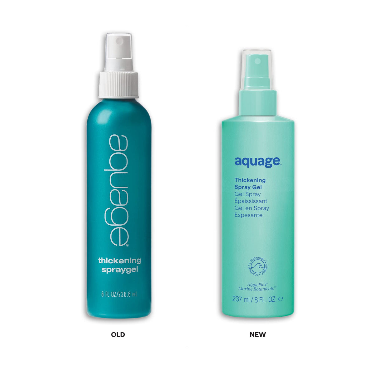 AQUAGE Thickening Spray Gel, For Fine or Thin Hair Types, Infused with Sea Botanicals, Adds Body, Vitality, Firm Hold, 8 oz Beauty & Personal Care Aquage
