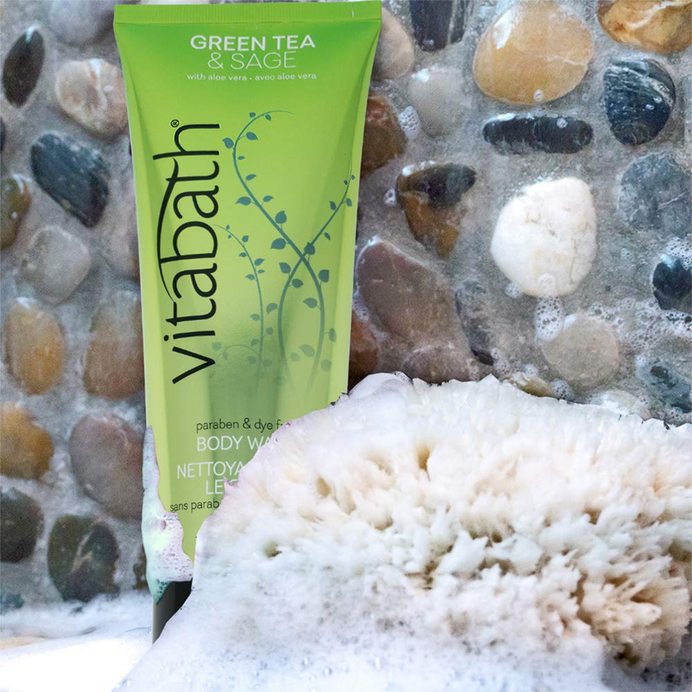 Vitabath Body Wash, Green Tea & Sage, 10 Fluid Ounce Beauty & Personal Care Vitabath