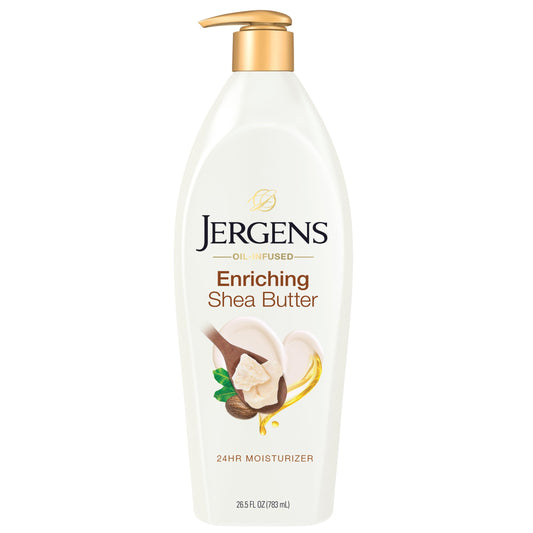 Jergens Shea Butter Hand and Body Lotion, Deep Conditioning Moisturizer, 3X More Radiant Skin, with Pure Shea Butter, Dermatologist Tested, 26.5 Oz Beauty & Personal Care Jergens