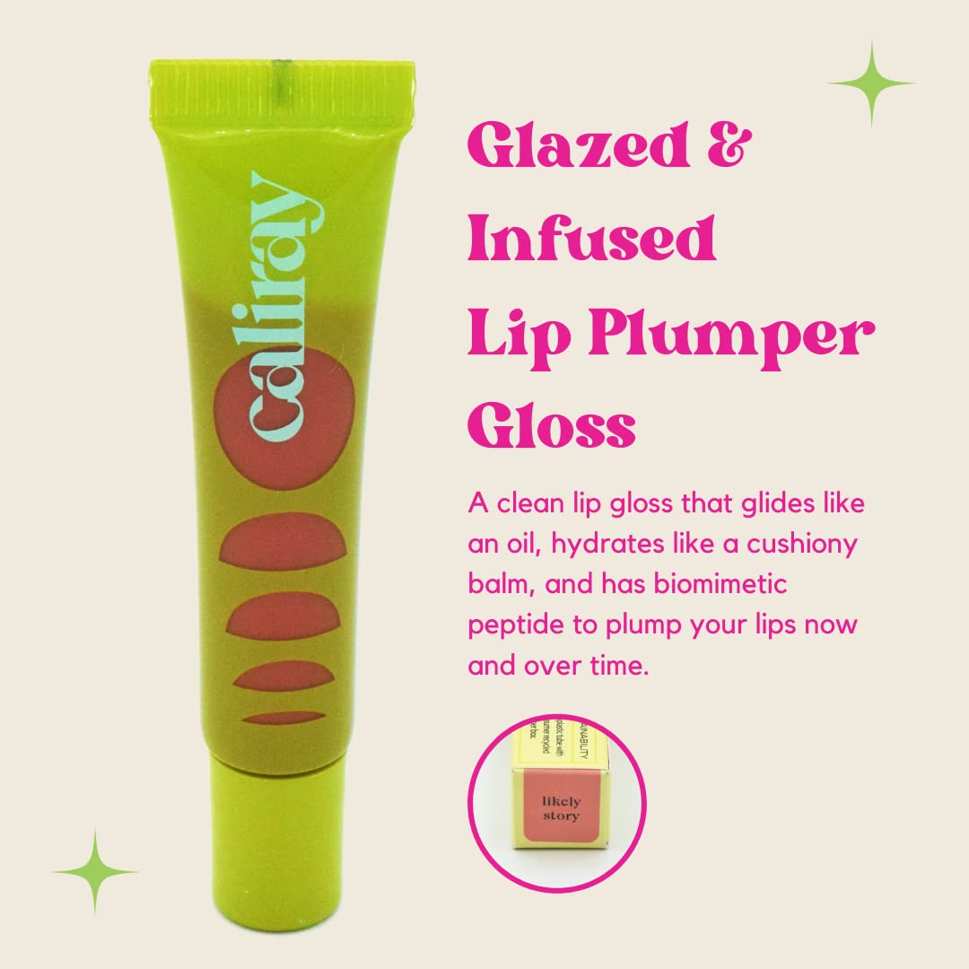 caliray Glazed and Infused No Burn Plumping Lip Gloss Likely Story Beauty & Personal Care caliray