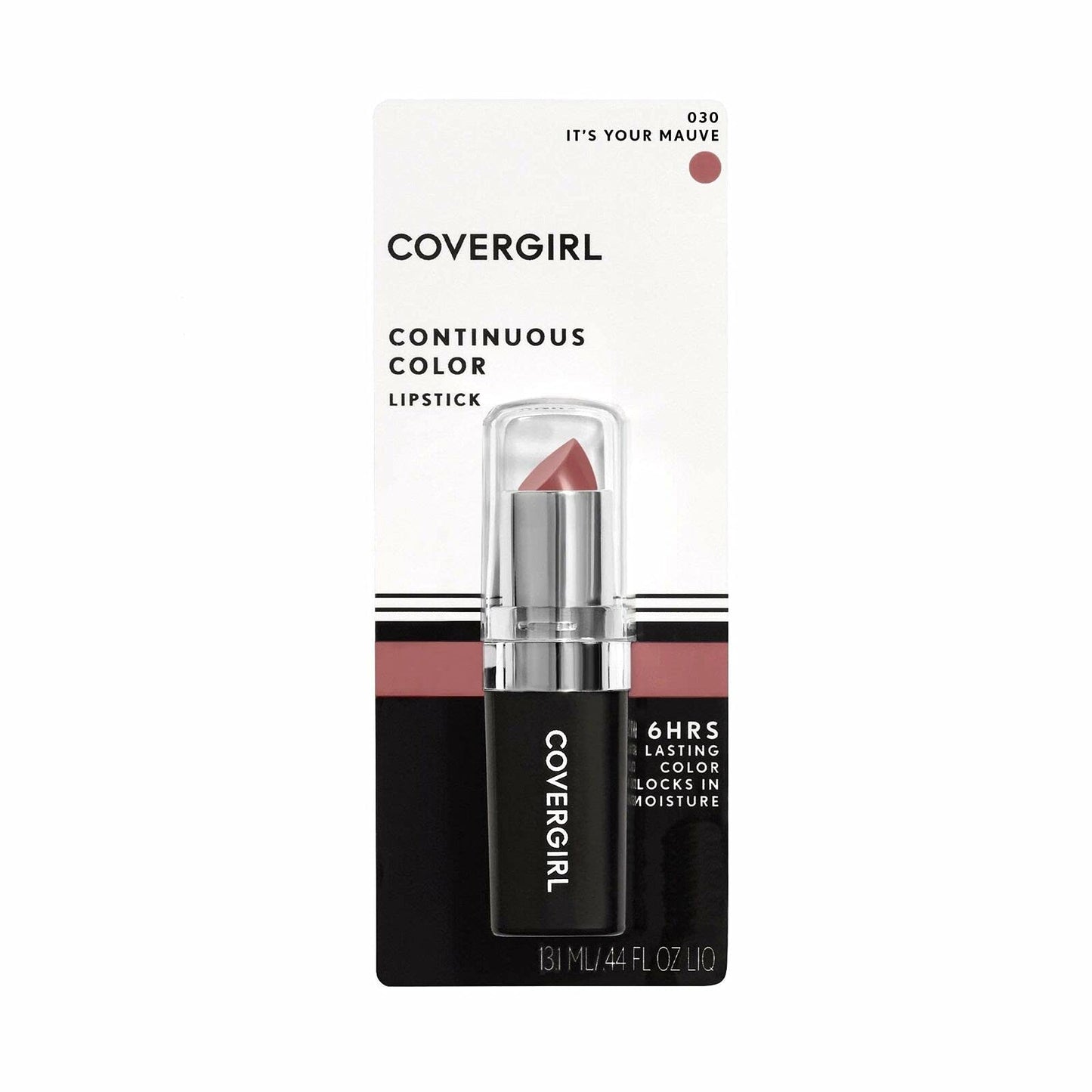 CoverGirl Continuous Color Lipstick, It'S Your Mauve 030, 0.13-Ounce Bottles (Pack of 2) Beauty & Personal Care COVERGIRL