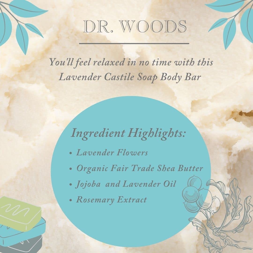 Dr. Woods Unscented Baby Mild Bar Soap with Organic Shea Butter for Sensitive Skin, 5.25 Ounce (Pack of 1) Beauty & Personal Care Dr. Woods