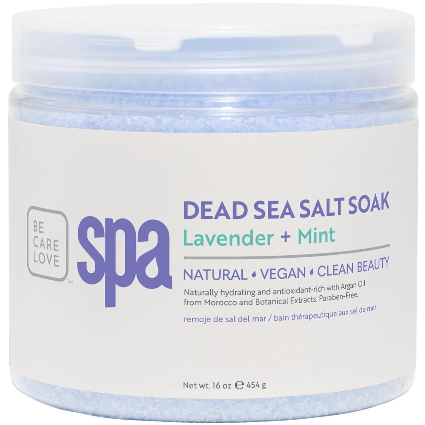 BCL SPA Dead Sea Salt Soak - Bath Salt with Organic Lavender + Mint, Shae Butter, Arnica, Aloe Vera Juice, Chamomile, Argan Oil & Jojoba Oil Skin Beauty and Personal Care BCL SPA