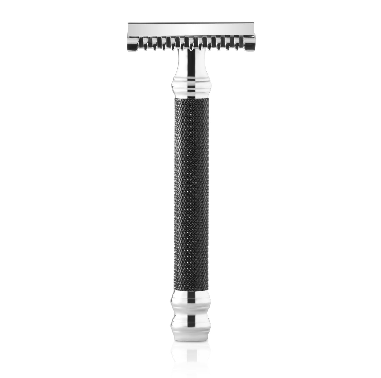 Parker Open Comb Double Edge Safety Razor - Heavyweight Chrome Handle for Closer Shaves - Includes 5 Razor Blades - Ideal for Men with Thick or Coarse Beauty and Personal Care Parker Safety Razor