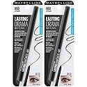 Maybelline Eyestudio Lasting Drama Waterproof Matte Gel Pencil Black Eyeliner Makeup, Jet Black, 2 Count Beauty & Personal Care MAYBELLINE