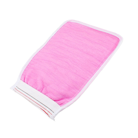 Ruilogod Pink Exfoliating Stripes Blue White Mesh Sponge Bath Glove Cleaner (id: 7ba 8b1 056 64c 61c Beauty and Personal Care Ruilogod