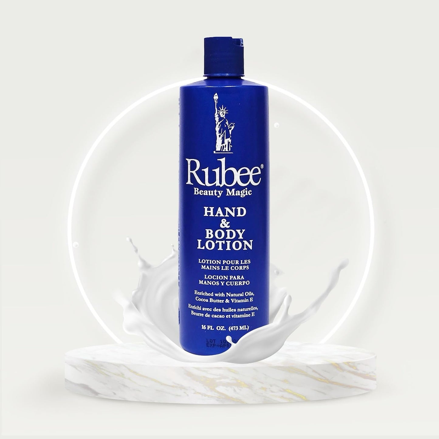Rubee Cacao Butter Pack of 3 Body Lotion & Hand for Women - 16 oz.Travel Size Essentials for Dry Skin - Vitamin E Moisturizer - Herbal Extraction Beauty & Personal Care RUBEE