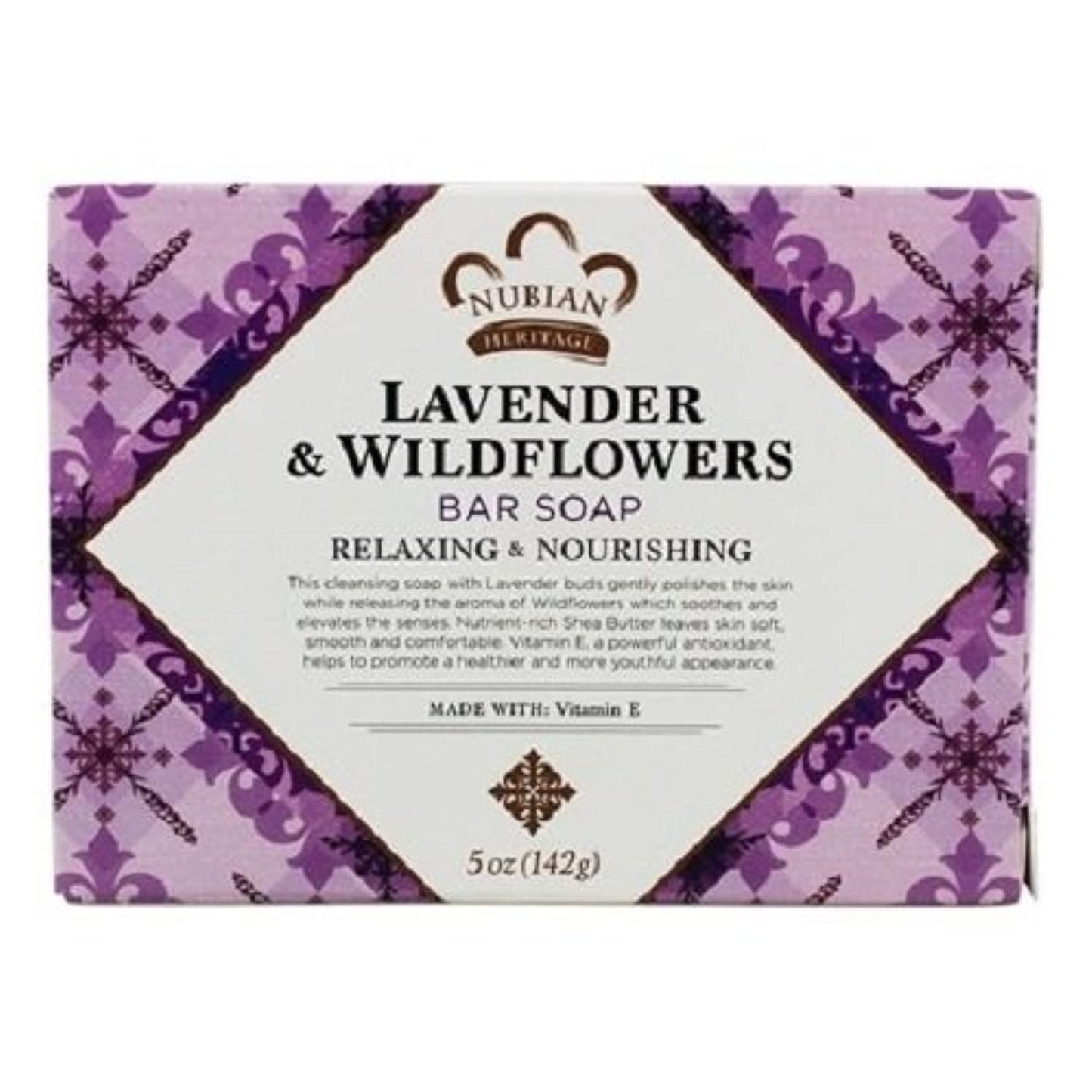 Nubian Heritage Soap Bar, Lavender and Wildflower, 5 Ounce Beauty & Personal Care Nubian Heritage