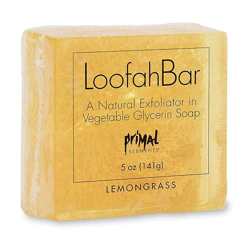 Primal Elements Lemongrass Loofah Bar Soap, 5 Ounce Beauty & Personal Care Primal Elements