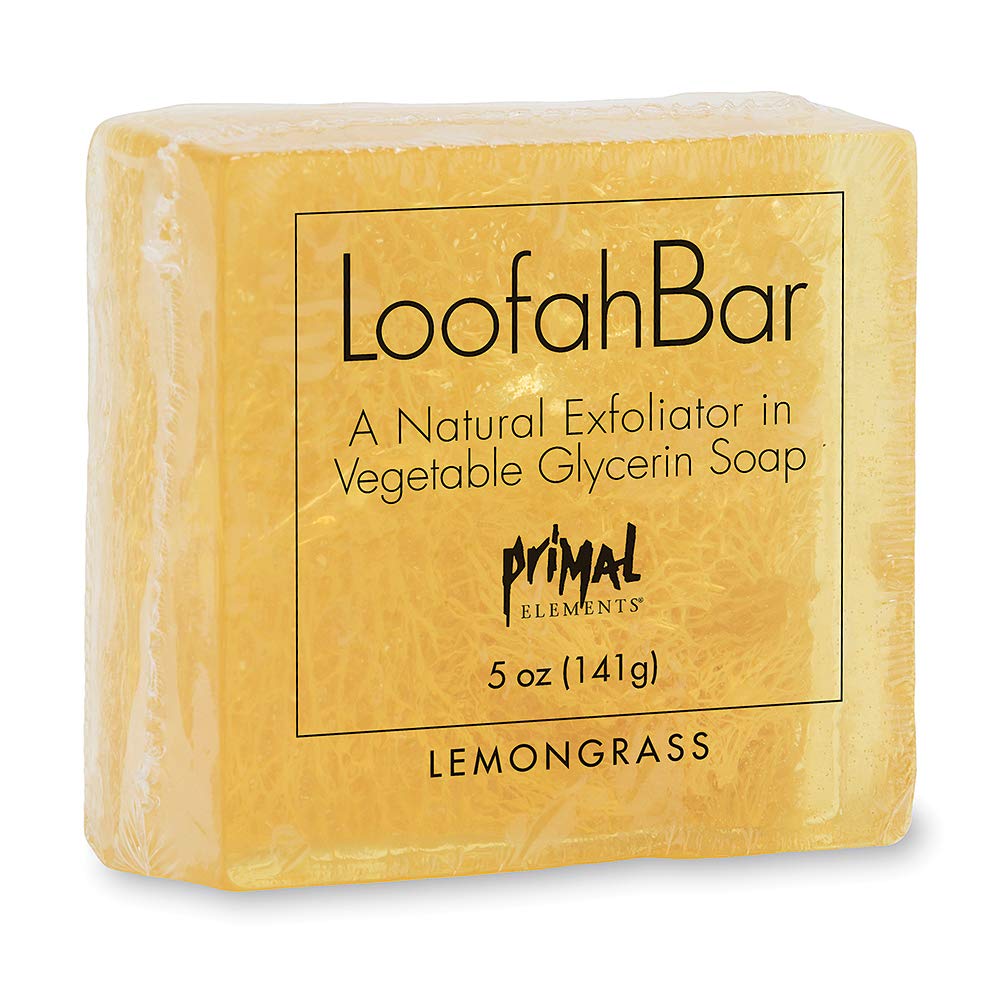 Primal Elements Lemongrass Loofah Bar Soap, 5 Ounce Beauty & Personal Care Primal Elements