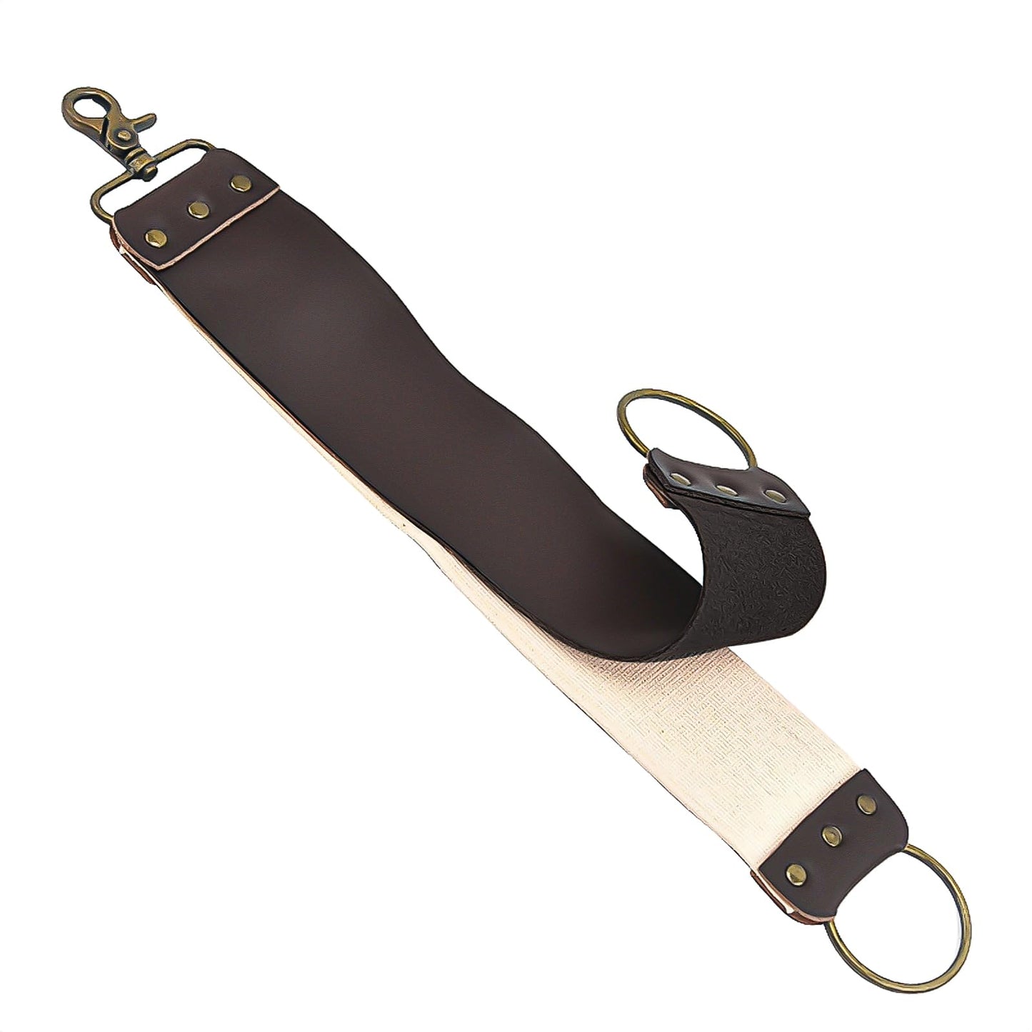 Linkidea Straight Razor Leather Strop for Sharpening, Leather Strop Razor Strops, Hair Removal Folding Razor, Straight Razor Sharpening Belt (Brown) Beauty and Personal Care Linkidea