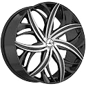 Azara AZA-541 20x8.5 5x108 5x114.3 +35 Cb 74.1 Gloss Black & Machined Beauty & Personal Care Azara