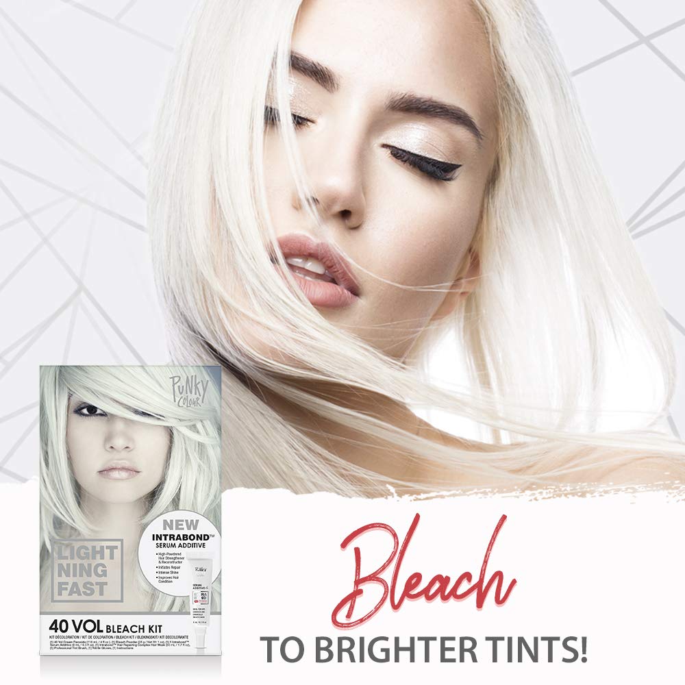 Punky Intrabond™ 40 Vol Bleach Kit, Fast Bleaching Action for Brighter Hair Beauty & Personal Care Punky