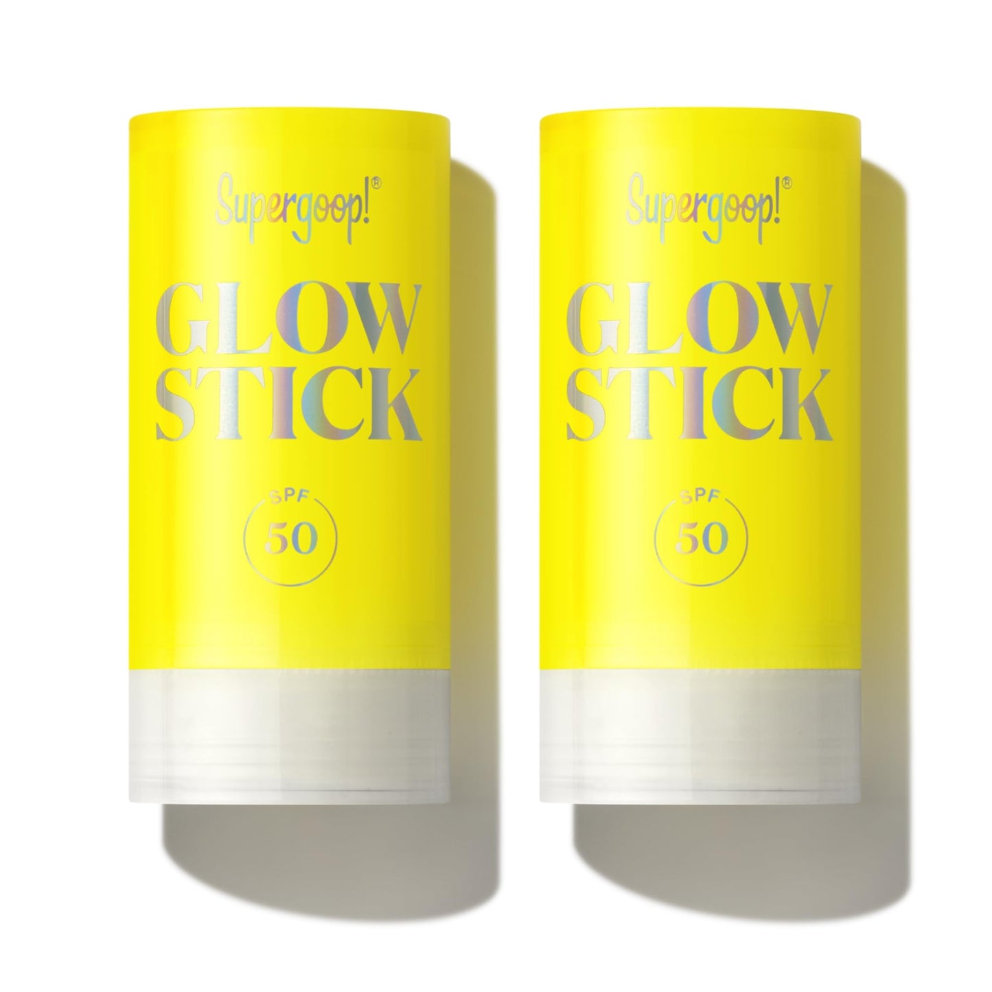 Supergoop! Glow Stick - 0.7 oz, Pack of 2 - SPF 50 PA++++ Dry Oil Sunscreen Stick for Face & Body - Hydrates for a Healthy Glow - Mess Free, Travel Beauty & Personal Care Supergoop!