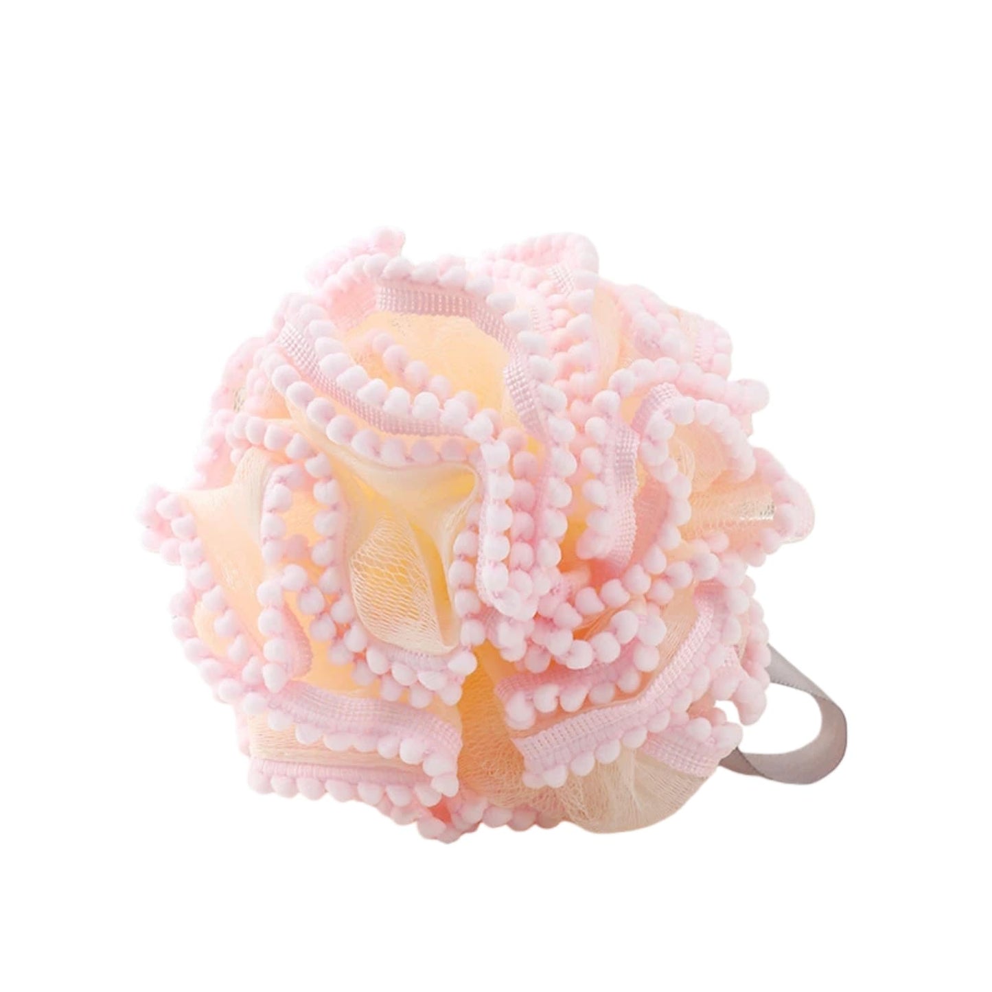 Pearl Cloud Double-Layer foaming Bath Flower Dense Foam Lovely Bath Ball Girl Heart Bath Ball Beauty and Personal Care Vorezytla
