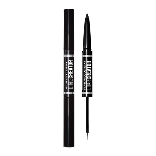 REVLON Liquid Eyeliner & Smoky Kohl Pencil, ColorStay Line Creator Eye Makeup, Waterproof & Transferproof, Blackout, 0.004 oz Beauty & Personal Care REVLON