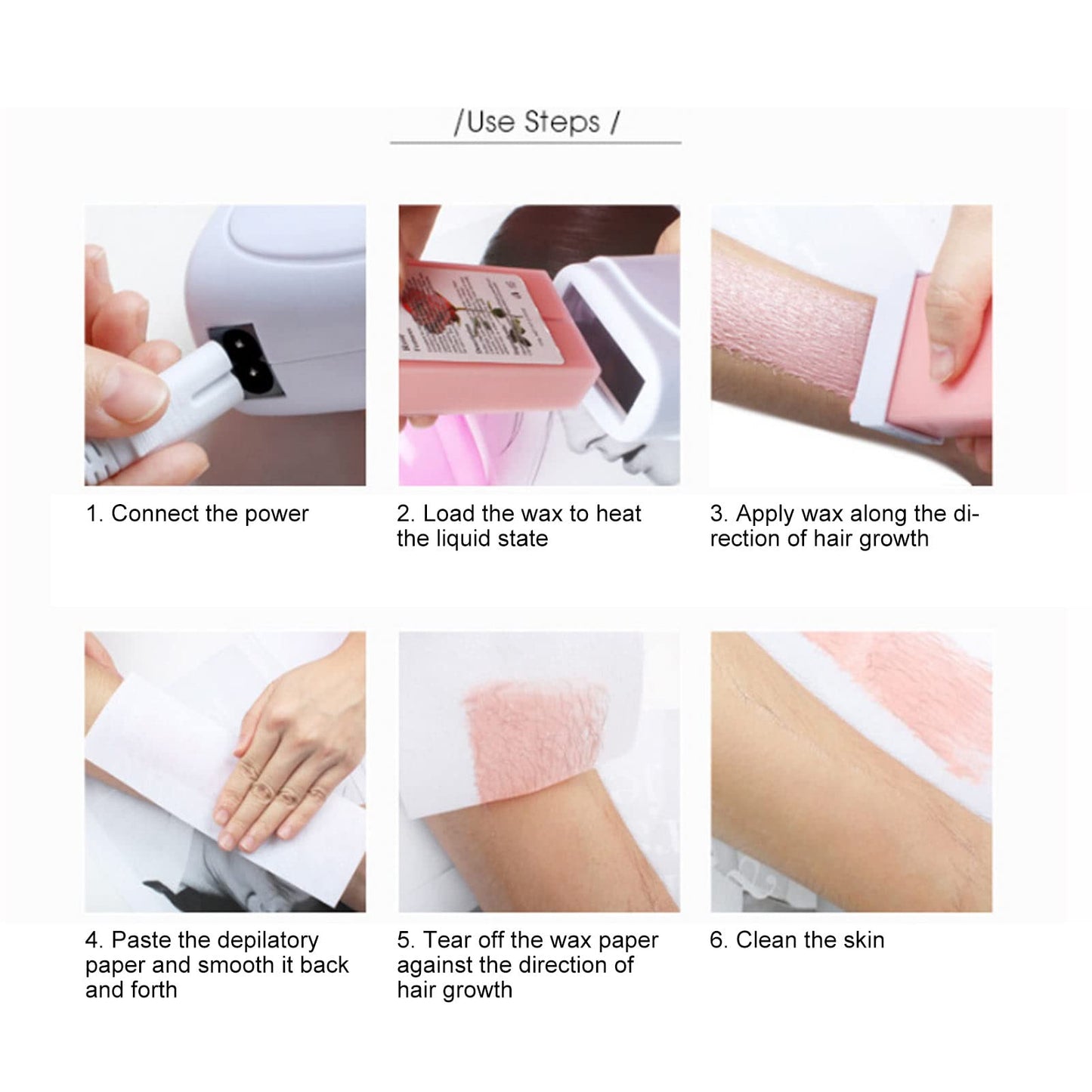 Saluaqui Double Depilatory Heater, Wax Warmer Machine, Portable Wax Warmer Machine for Leg Armpit with Heater Base Beauty and Personal Care Saluaqui