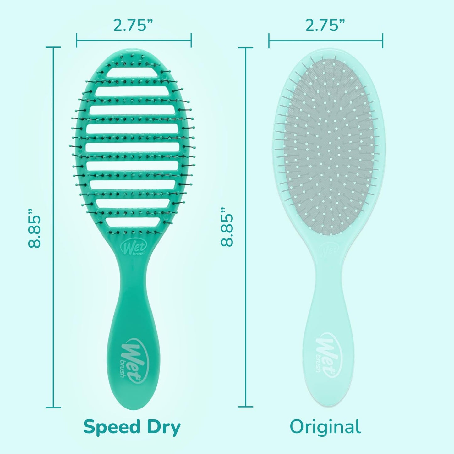 Wet Brush Speed Dry Hair Brush, Amazon Exclusive Aqua, Vented Design & Soft HeatFlex Bristles, Blow Dry Safe, Ergonomic Handle Manages Tangles Beauty & Personal Care Wet Brush