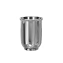 nu steel CHC5H 18/8 Stainless Steel Chic Collection Beaded, Decorative, Cup Holder, Tumblers for Bathroom Countertops, Desk, Dorm, and Vanity Shiny Beauty & Personal Care nu steel