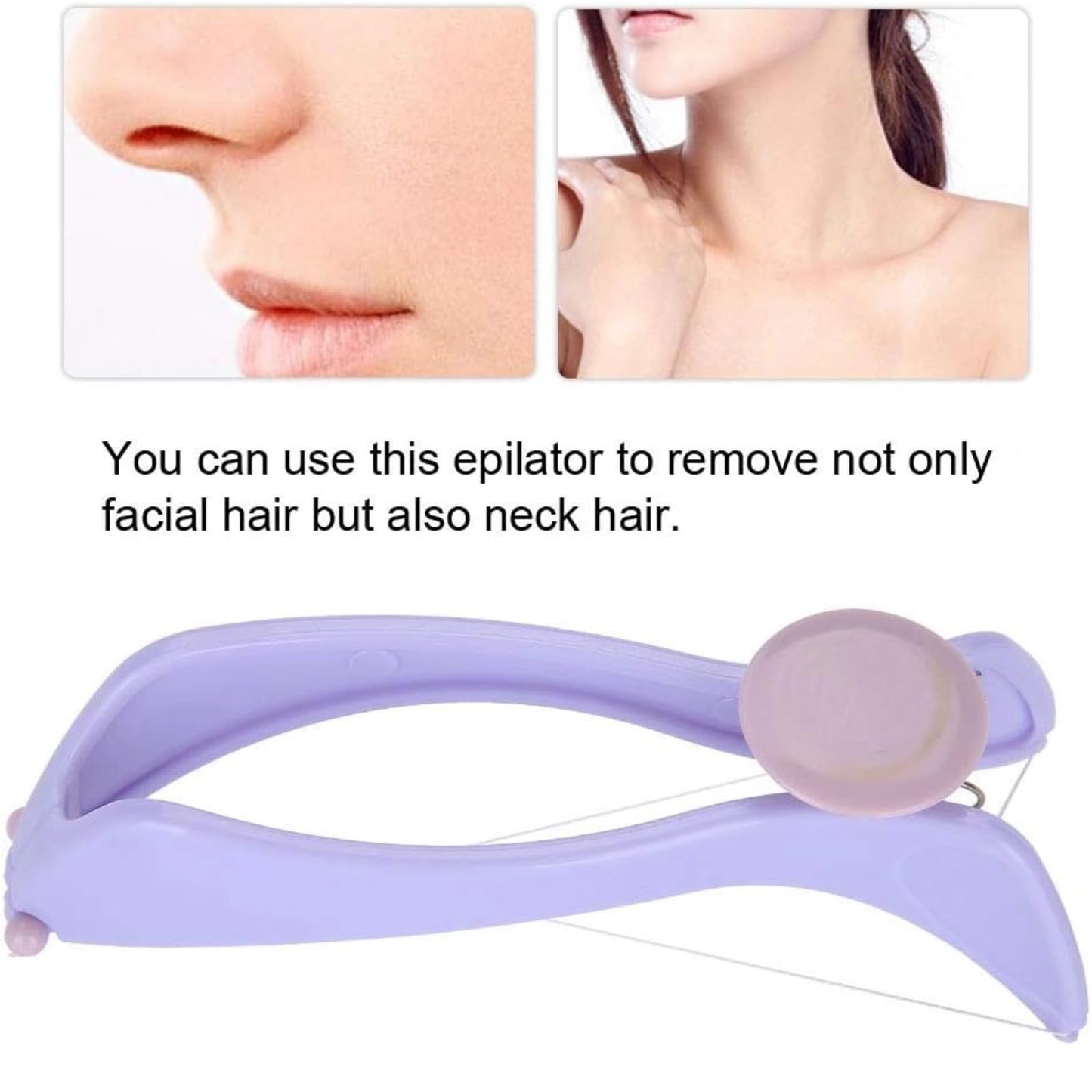 2pcs Manual Thread Hair Remover Gentle and Painless Threaded Hair Removal for Chin, Upper Lip, Arms and Legs Beauty and Personal Care Ymiko