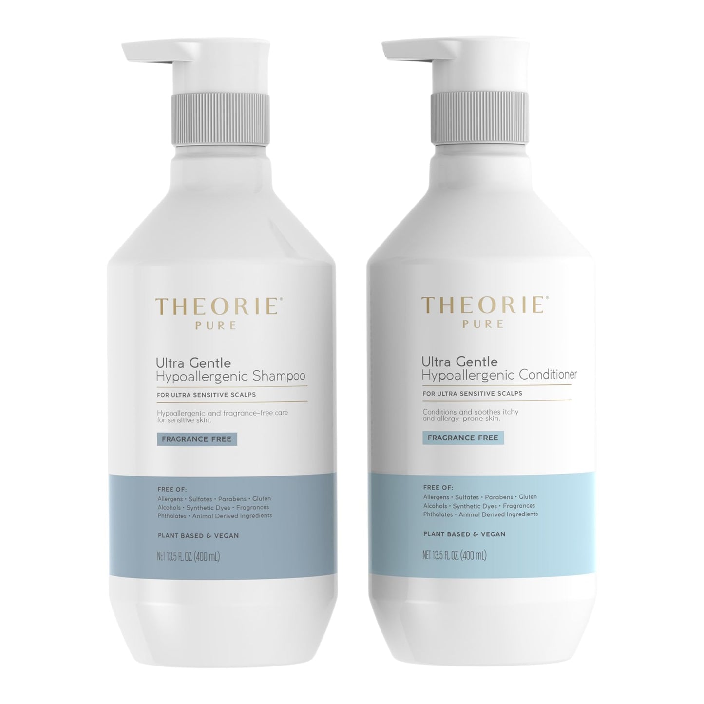 THEORIE 400 mL Shampoo & Conditioner Collection (THEORIE Sage Collection Hair Care Sets (Tea Tree & Ginger 400mL Shampoo & Conditioner Set)) Beauty & Personal Care Theorie