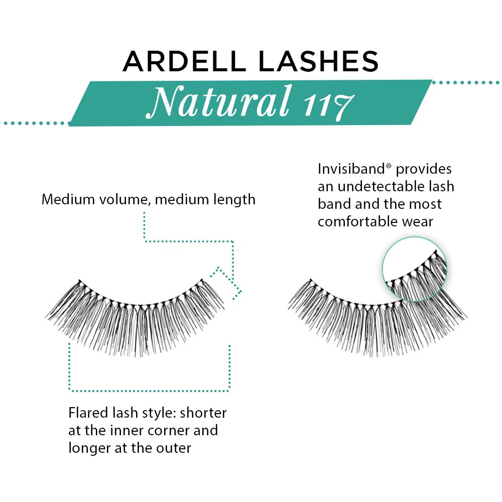 Ardell Fashion 117 Black Lashes Pair Beauty & Personal Care Ardell