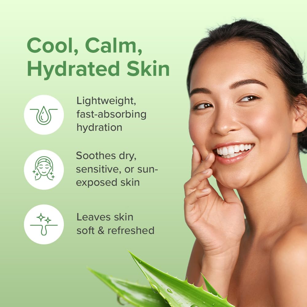 Aloe Infusion Aloe Vera Face & Body Cream - Natural Moisturizer for Dry, Sensitive & Irritated Skin - Hydrating, Non-Greasy Lotion with Shea Butter Beauty & Personal Care Aloe Infusion