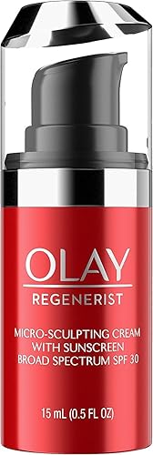 Olay Face Moisturizer Regenerist Micro-Sculpting Cream Face Moisturizer with SPF 30, Trial Size, 0.5 Ounce Beauty & Personal Care Olay