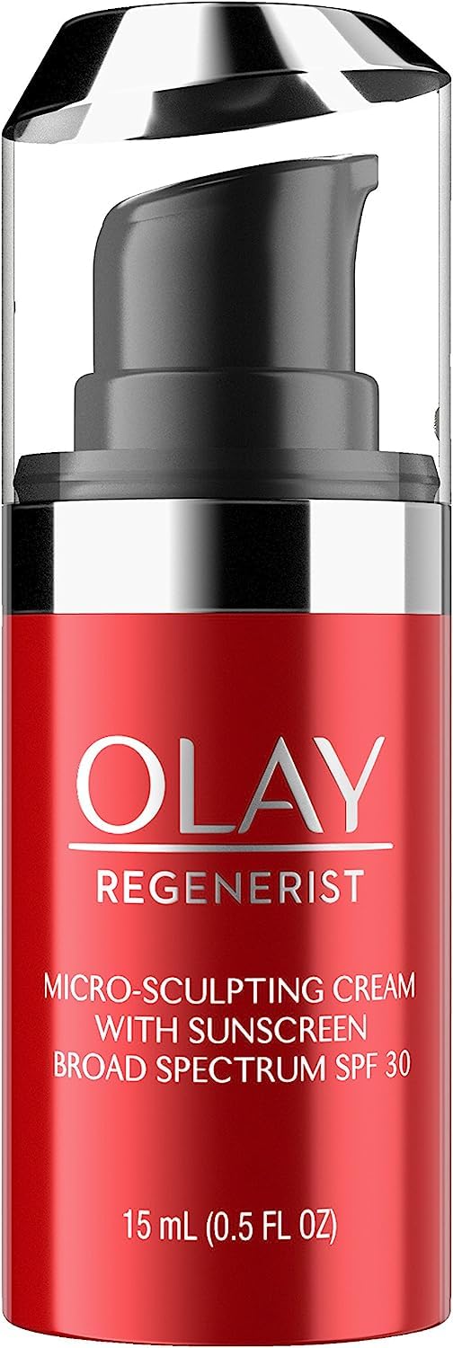 Olay Face Moisturizer Regenerist Micro-Sculpting Cream Face Moisturizer with SPF 30, Trial Size, 0.5 Ounce Beauty & Personal Care Olay