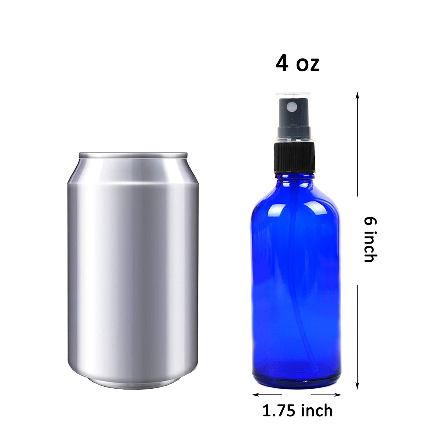 Youngever 10 Pack Empty Blue Glass Spray Bottles, 4 Ounce Refillable Container for Essential Oils, Cleaning Products, or Aromatherapy Beauty & Personal Care Youngever