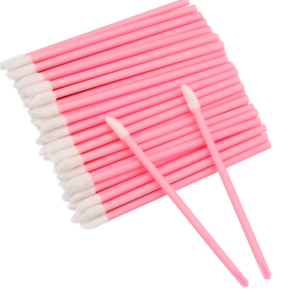 G2PLUS 200PCS Lip Gloss Applicators, Disposable Lip Brushes, Lipstick Gloss Wands Applicator Perfect Makeup Tool Kits (Pink) Beauty & Personal Care G2PLUS