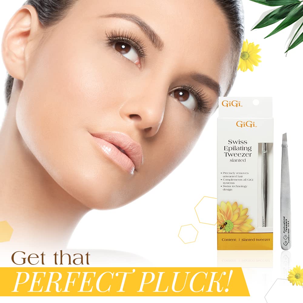 GiGi Slanted Tweezer for Ingrown Hair and Stubble Removal Beauty & Personal Care GIGI