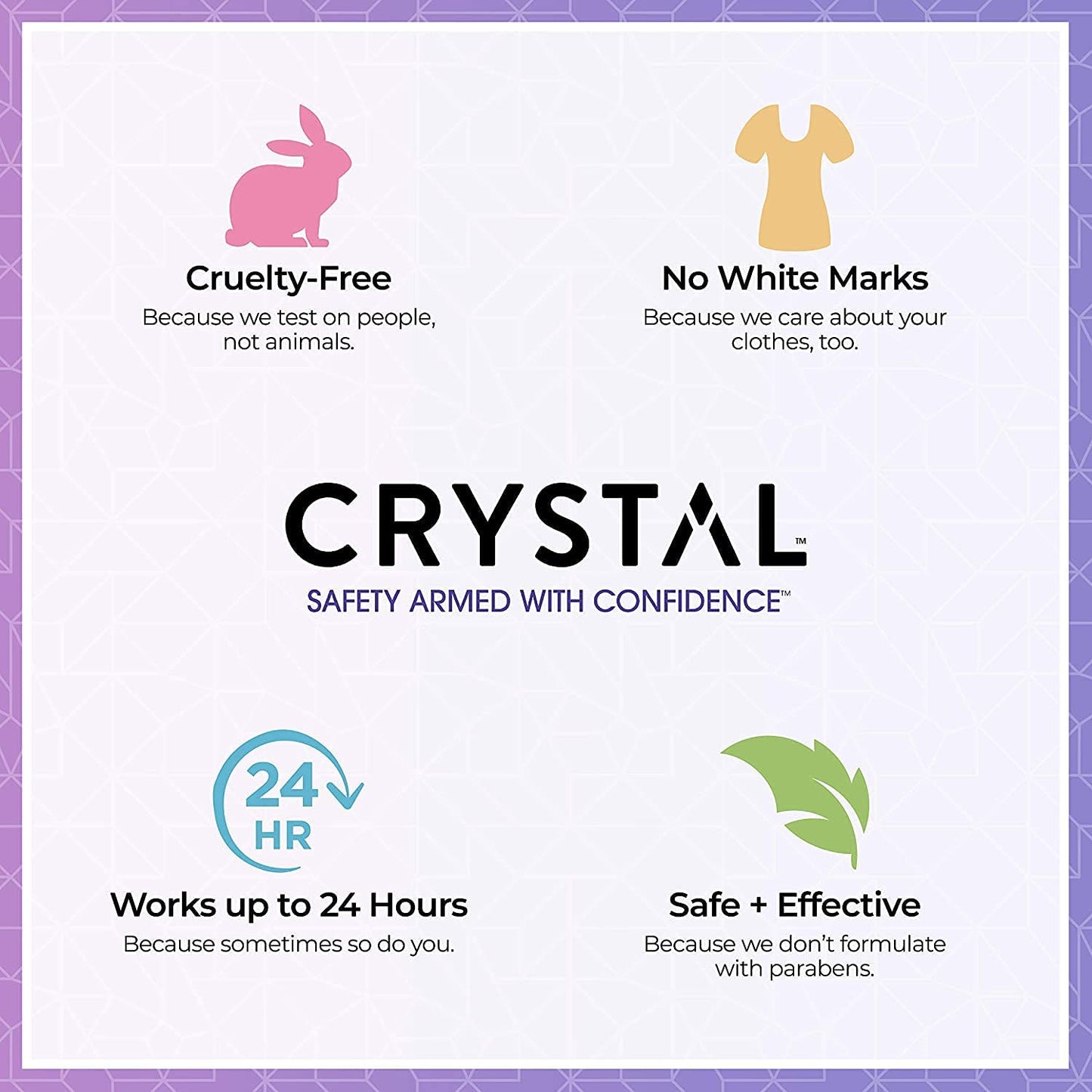 CRYSTAL Deodorant Mineral Deodorant Roll-On, Lavender & White Tea 2.25 oz (Pack of 5) SG_B002F8I8VS_US Beauty and Personal Care Crystal Essence
