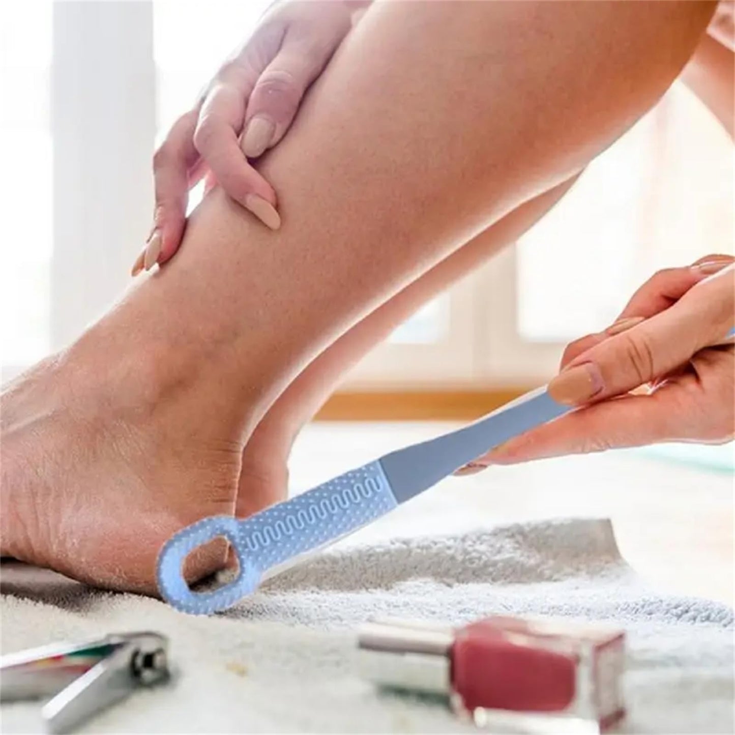 Upgrade Toe Gap Cleaning Brush,Accustomedt Foot Brush,15.7" Long Handled Silicone Foot Scrubber in Shower,Toe Cleaning Brush, Foot Exfoliating Beauty and Personal Care RRULNVGYQ