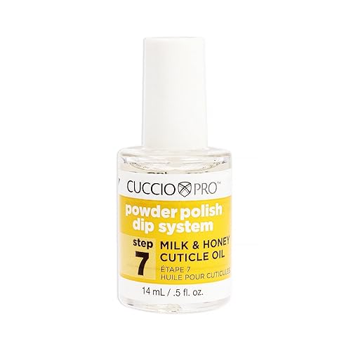 Cuccio Colour Powder Polish Dip System Step 7 - Moisturize And Nourish Your Nails - Keep Cuticles From Cracking - Milk And Honey Cuticle Oil Nail Beauty & Personal Care Cuccio
