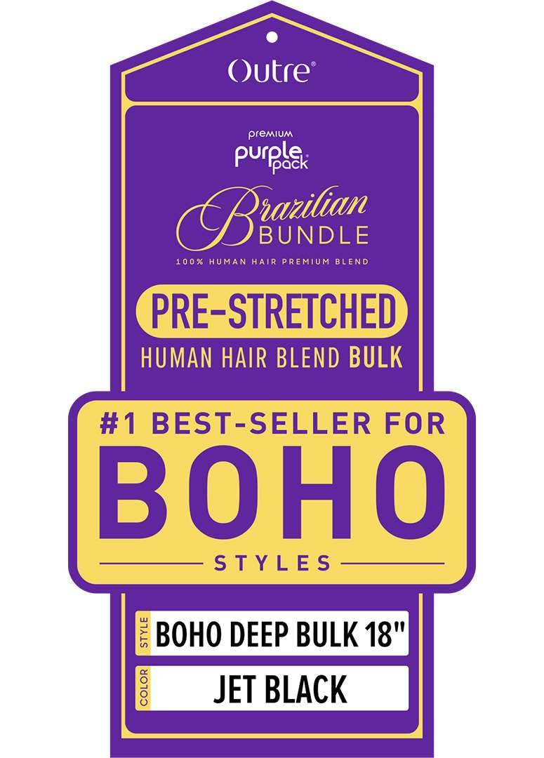 Outre Purple Pack Brazilian - Prestretched Boho Deep Bulk 18" (COPPER ORANGE)