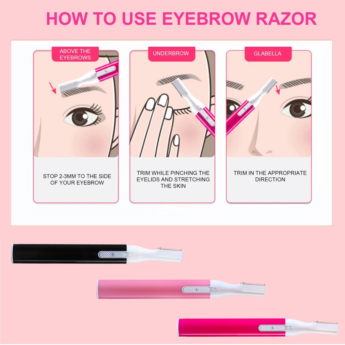 NLAIOUSL Eyebrow Trimmer Hair Removal Remover Facials for Women Removal Beauty and Personal Care NLAIOUSL
