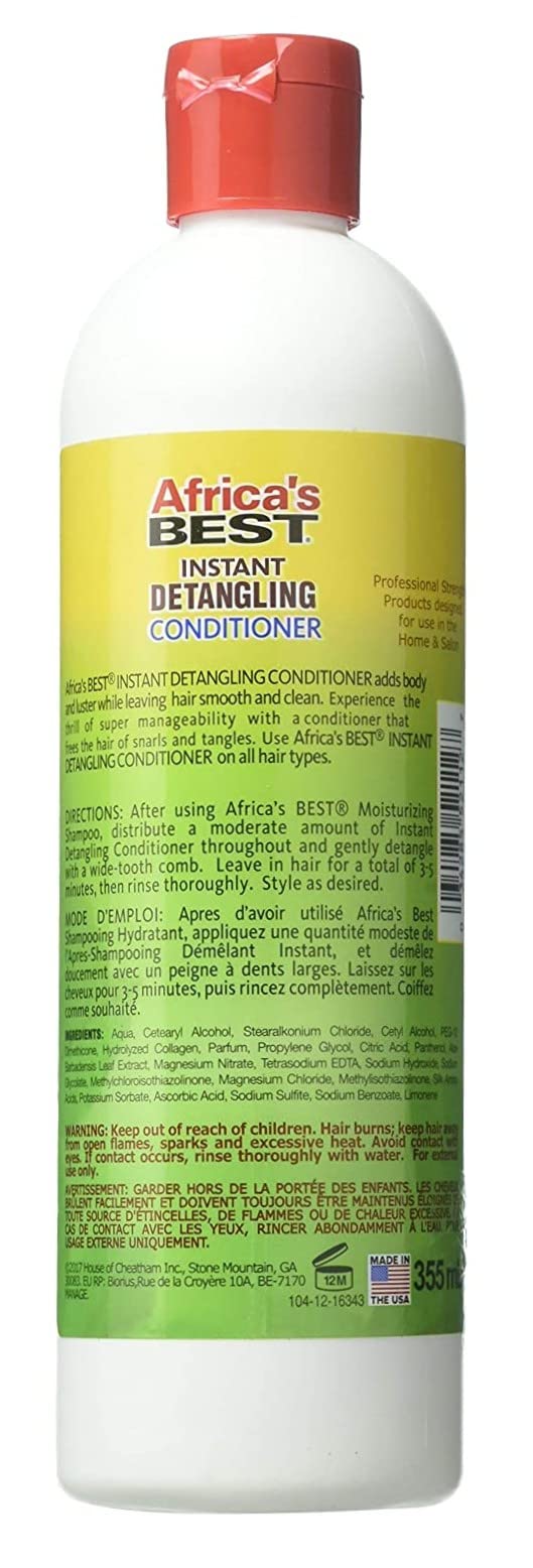 Africa's Best Instant Detangling Conditioner, 12 oz (Pack of 2) Beauty & Personal Care Africa's Best