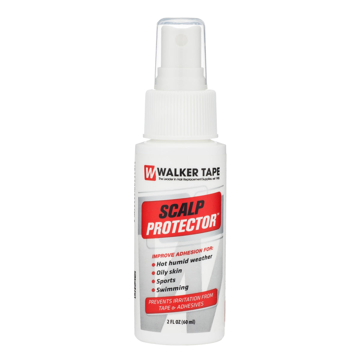 Walker Tape Scalp Protector Spray 2 fl oz, Skin Safe Barrier for Wig Tape, Toupees, and Tape in Hair Extensions Human Hair, Adhesive Booster for