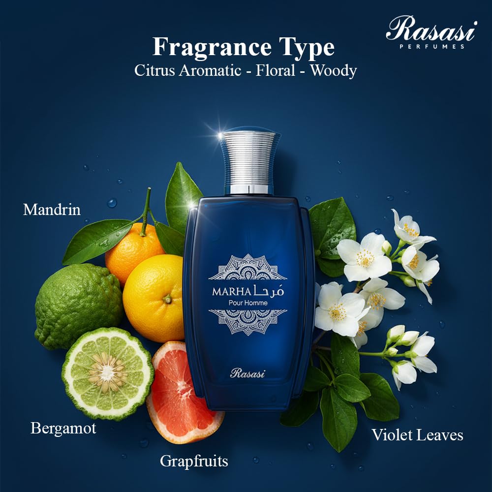 Rasasi Marha for Men - 3.38 oz EDP Spray Beauty & Personal Care RASASI