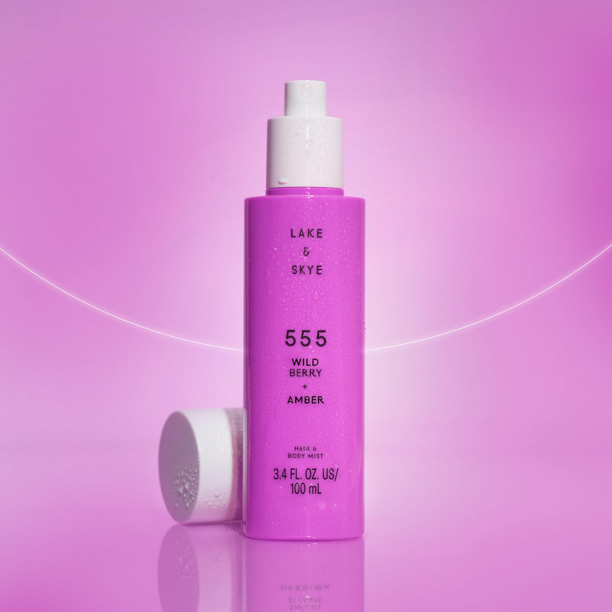 Lake & Skye 555 Wild Berry + Amber Hair & Body Mist - 3.4 oz (100mL)